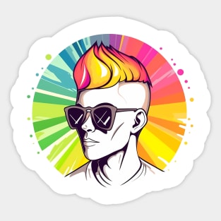 Human diverse queer LGBTQ+ designs - Show pride and diversity. Sticker